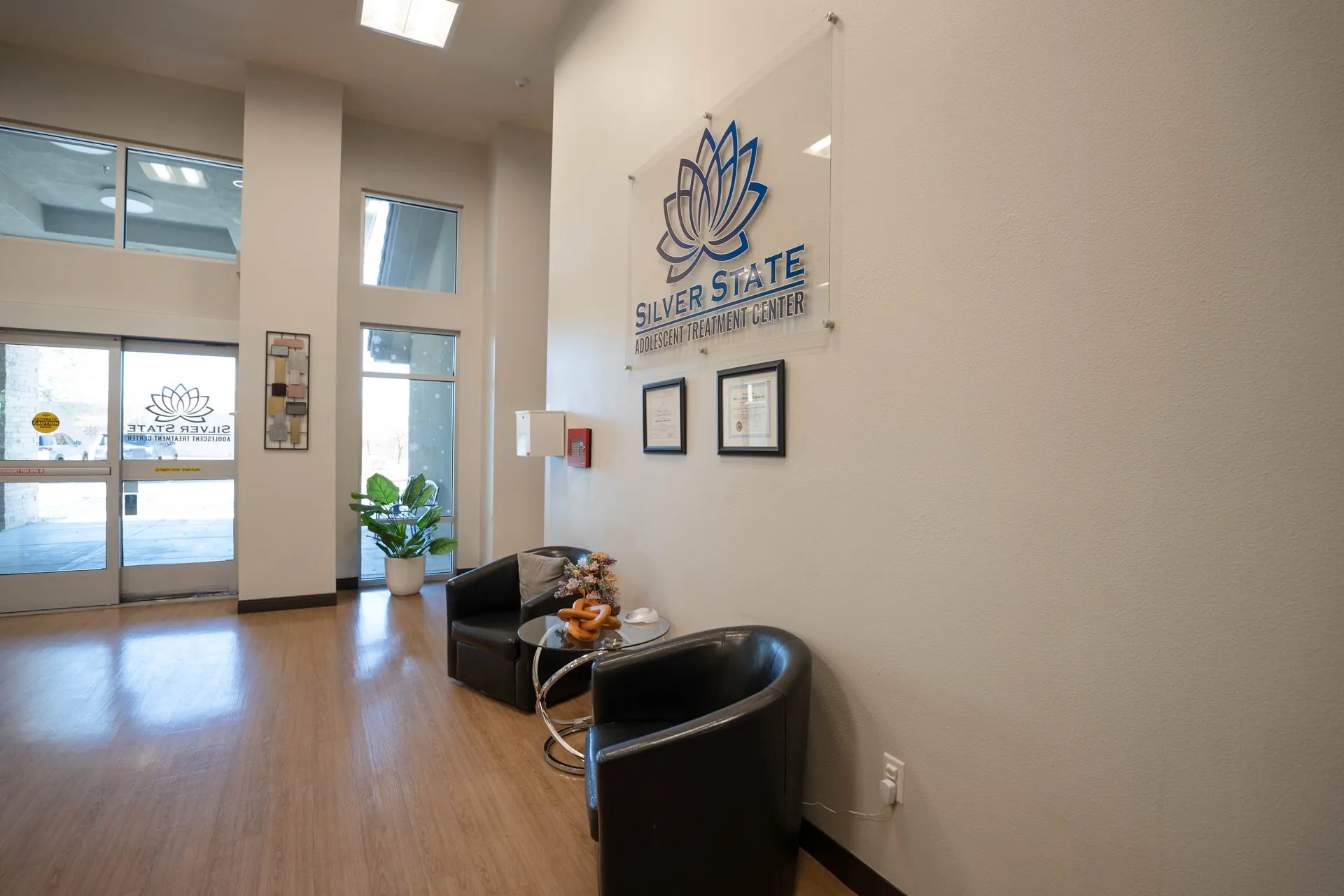 Welcoming lobby entrance