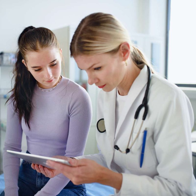 Silver State Adolescent Medication Treatment Doctor Explaining Medications to Teen