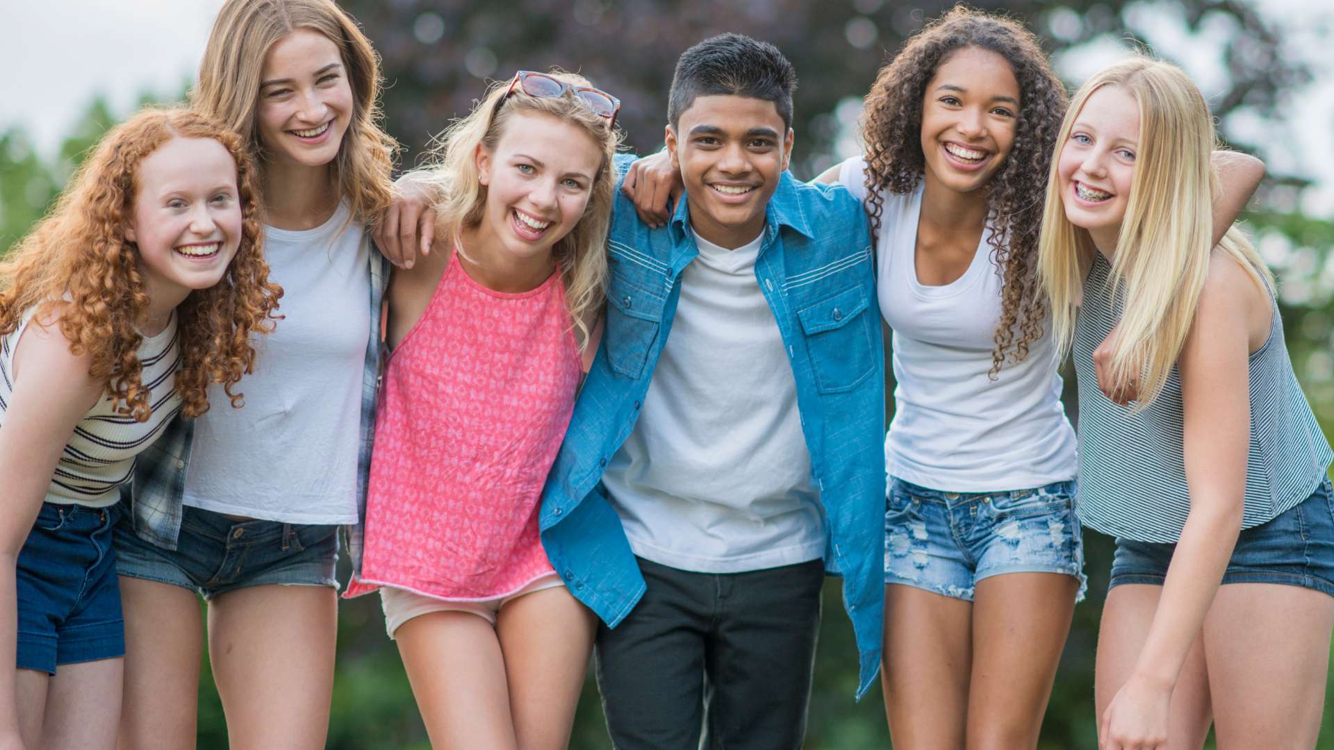 Teen Residential Mental Health Treatment Smiling Group of Teens at Silver State Adolescent Treatment
